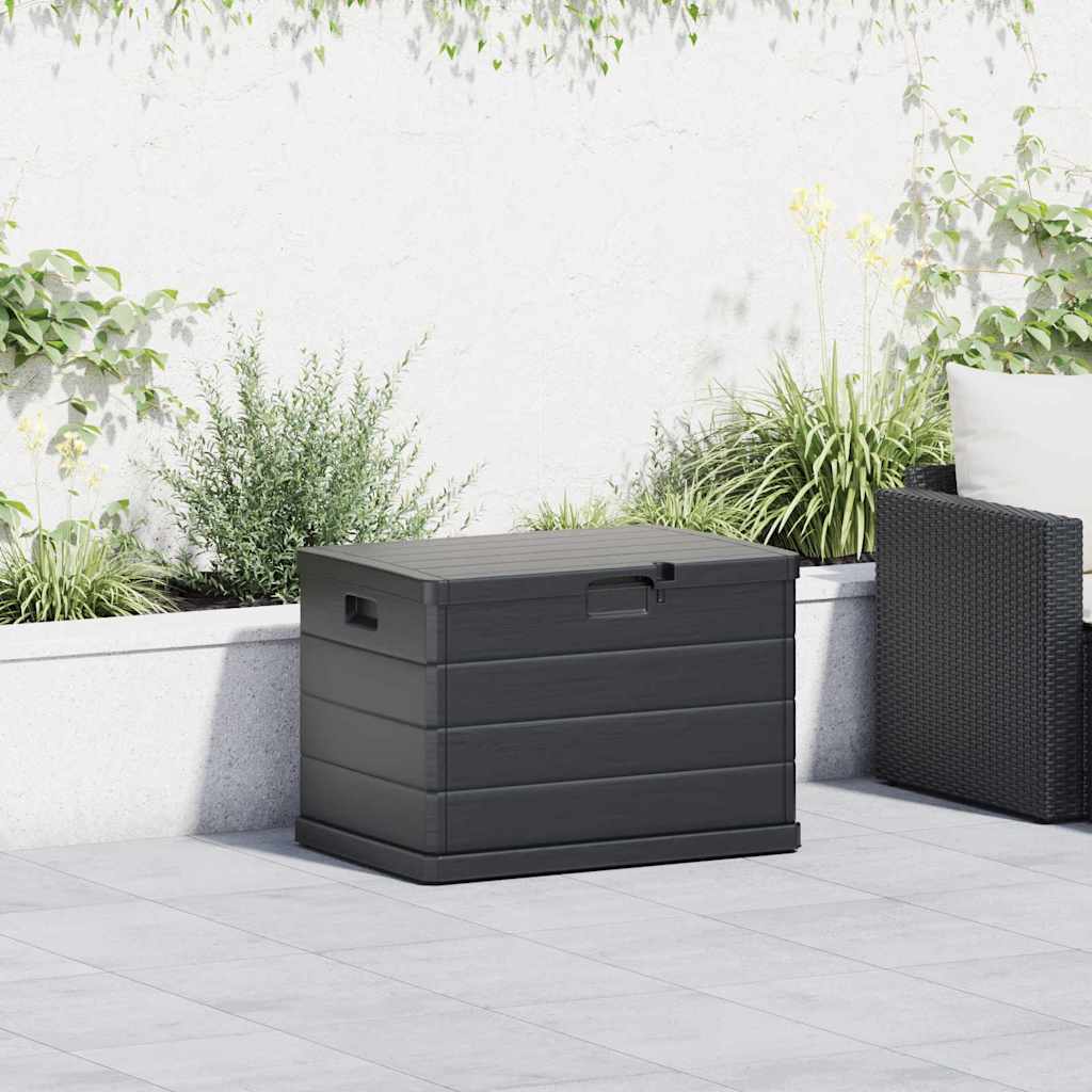 vidaXL Caja de Almacenamiento para Jardín Plástico 77,5 x 54,5 x 53 cm