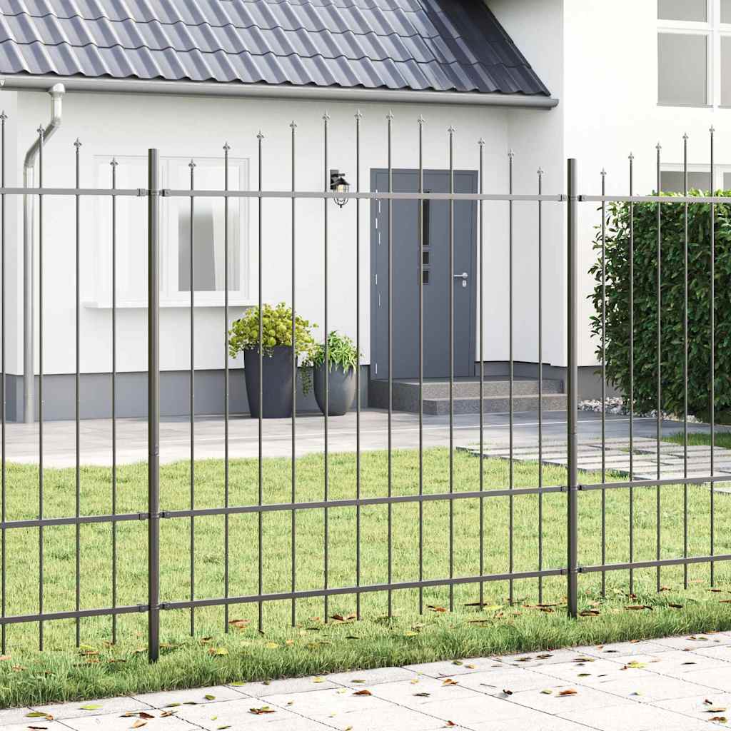 vidaXL Valla de Jardín WOERDEN 3 uds. 170 x 215 cm Gris