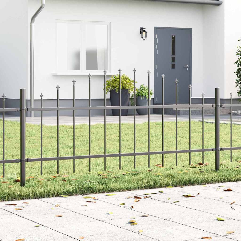 vidaXL Valla de Jardín WOERDEN 5 uds. 170 x 115 cm Gris