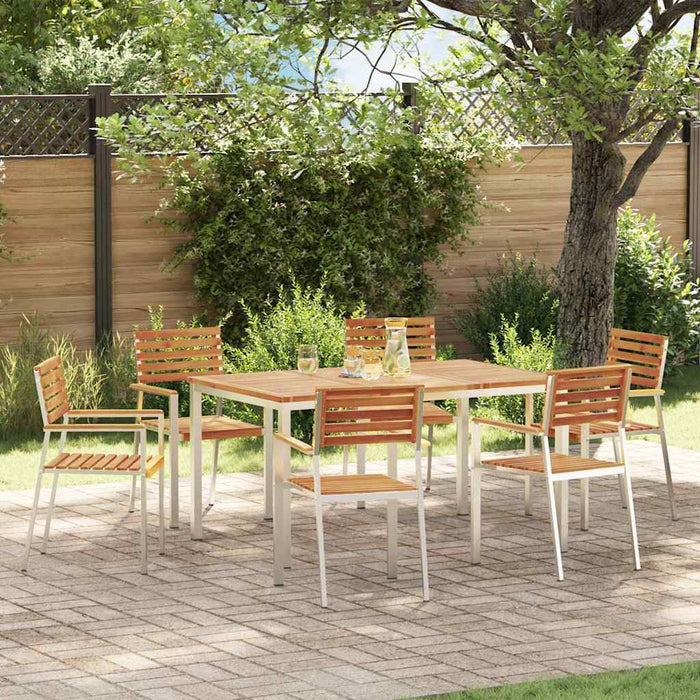 vidaXL Conjunto de Comedor de Jardín 7 uds.