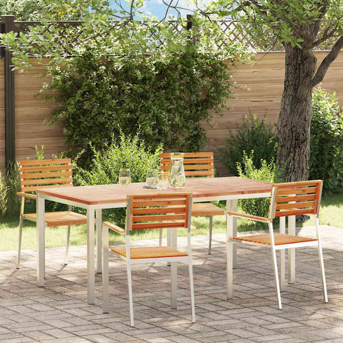 vidaXL Conjunto de Comedor de Jardín 5 uds.