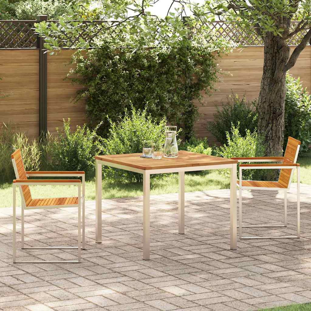 vidaXL Conjunto de Comedor de Jardín 3 uds.