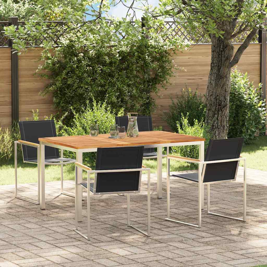 vidaXL Conjunto de Comedor de Jardín 5 uds.
