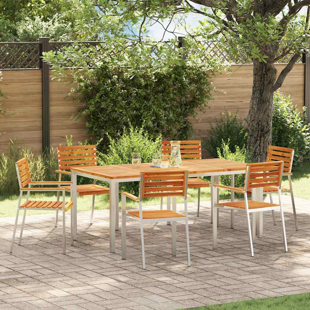 vidaXL Silla de Jardín 6 uds.