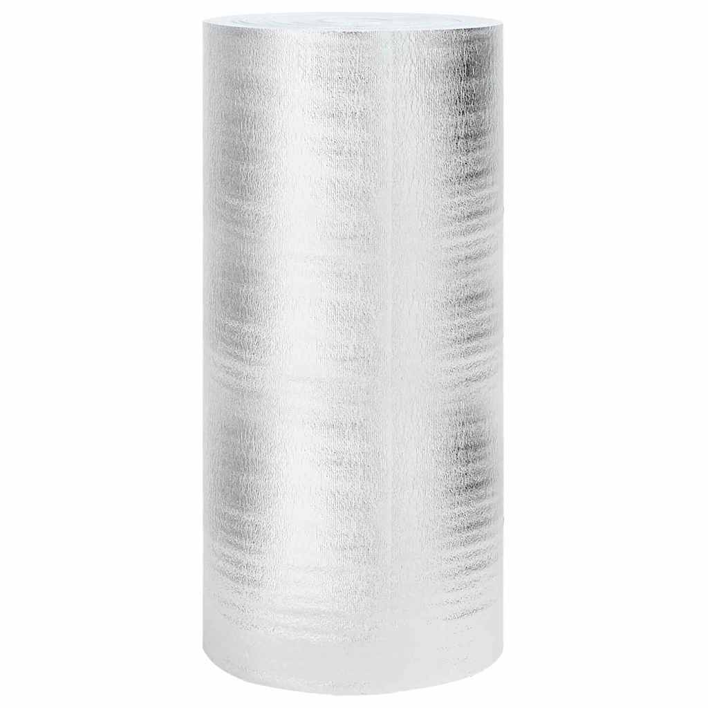 vidaXL Reflector de calor para radiador Plateado 50 x 1 m Polietileno