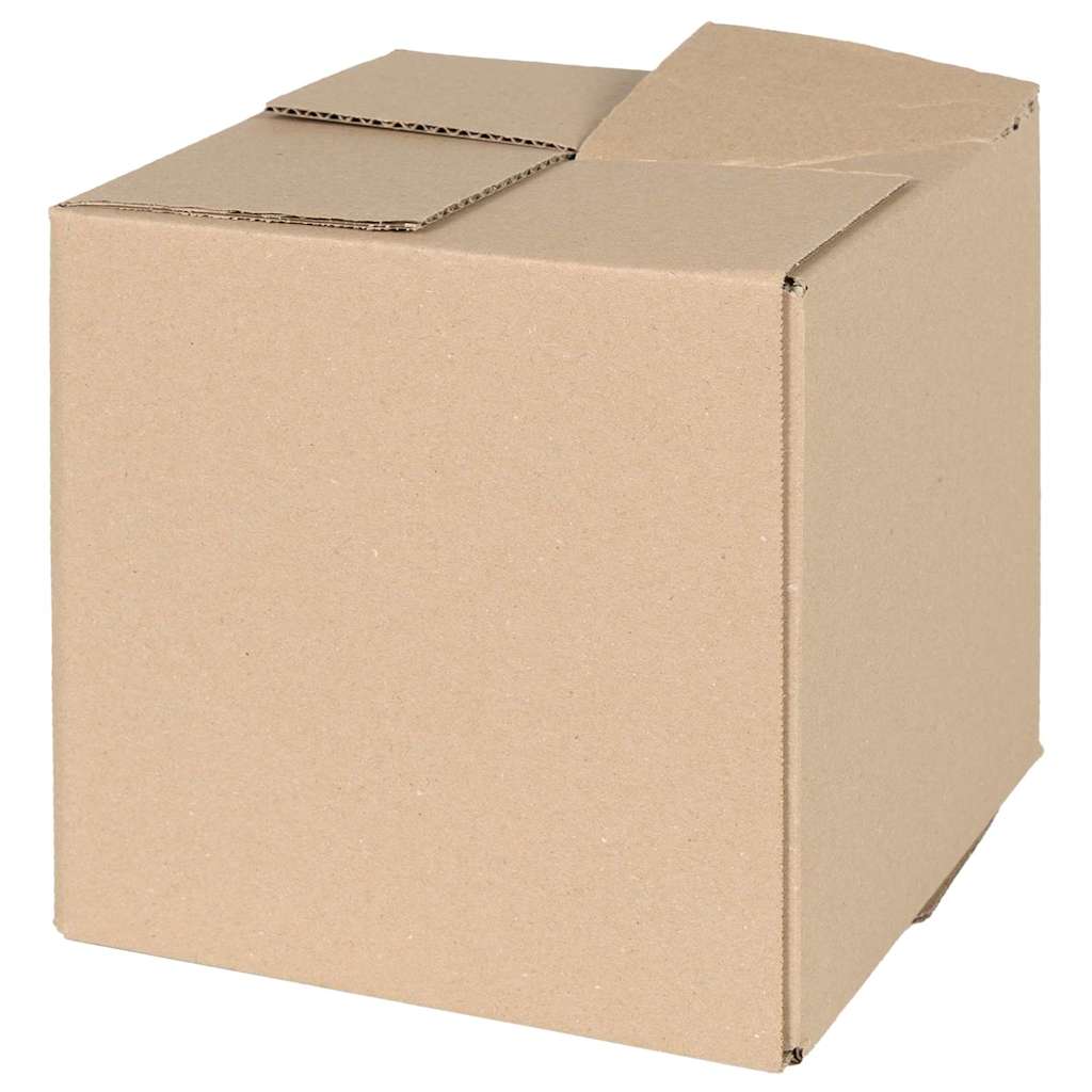 vidaXL Caja Plegable 50 uds. Natural 20 x 20 x 20 cm Cartón