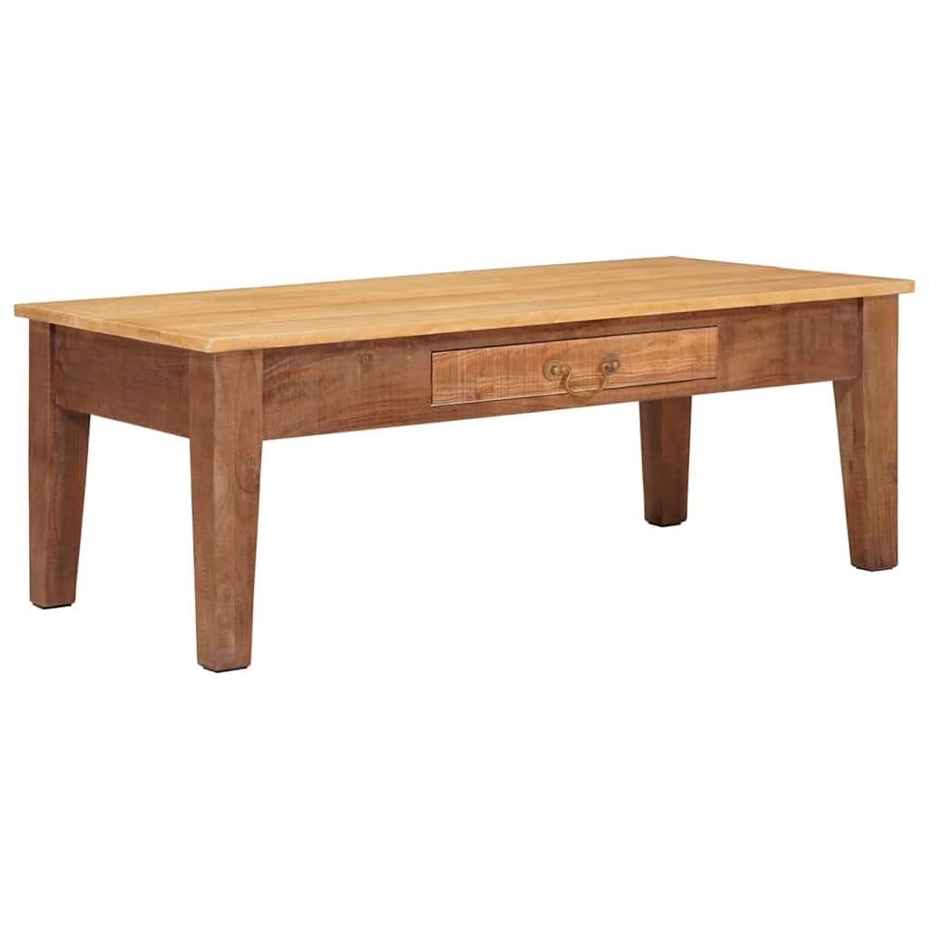 vidaXL Mesa de Café Marrón 110 x 55 x 40 cm Madera de mango maciza