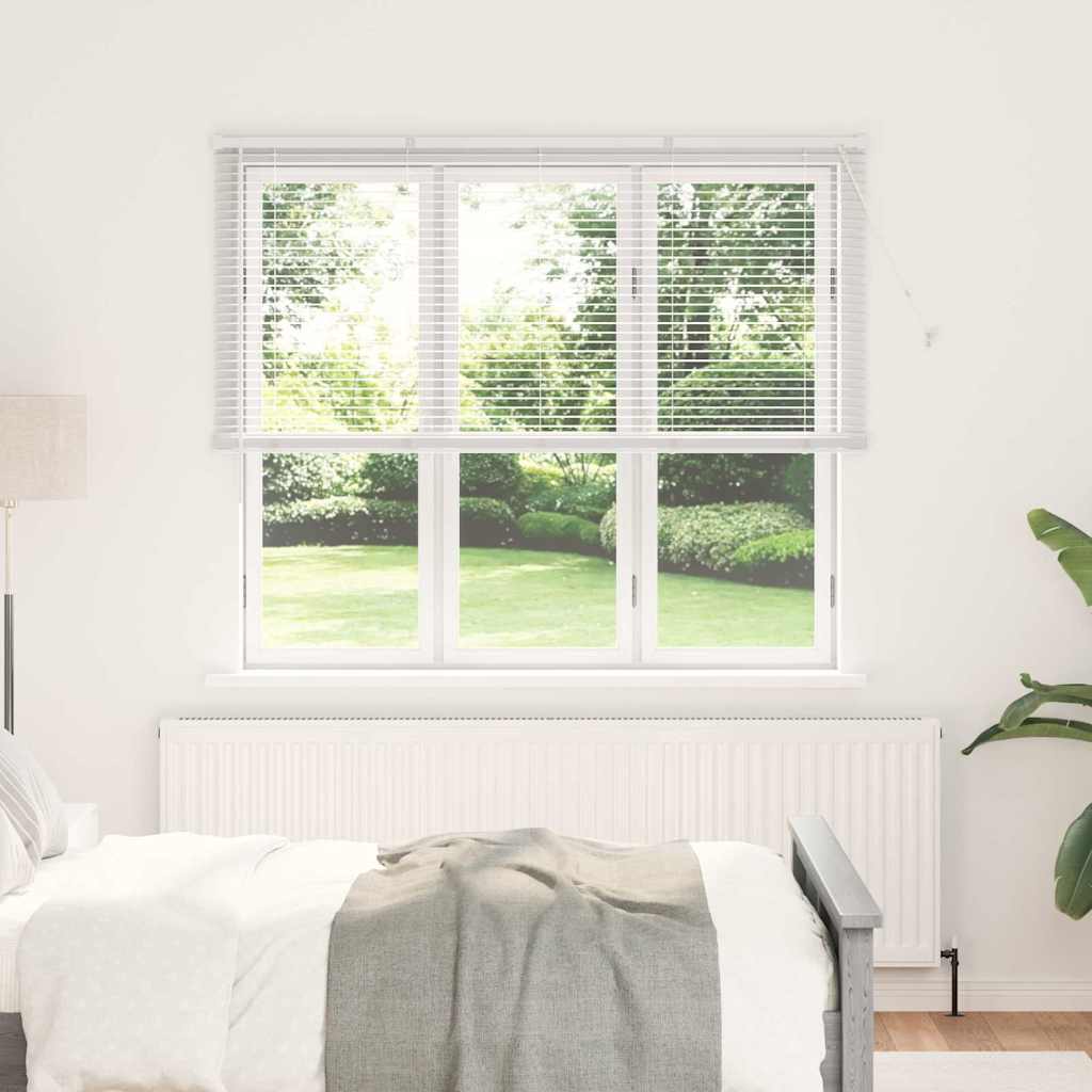 vidaXL Persiana veneciana Blanco 175 x 160 cm 25 mm Aluminio