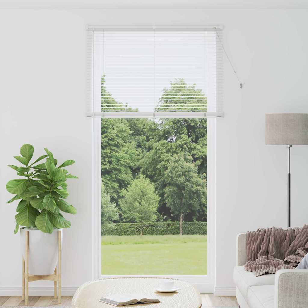 vidaXL Persiana veneciana Blanco 220 x 120 cm 25 mm Aluminio