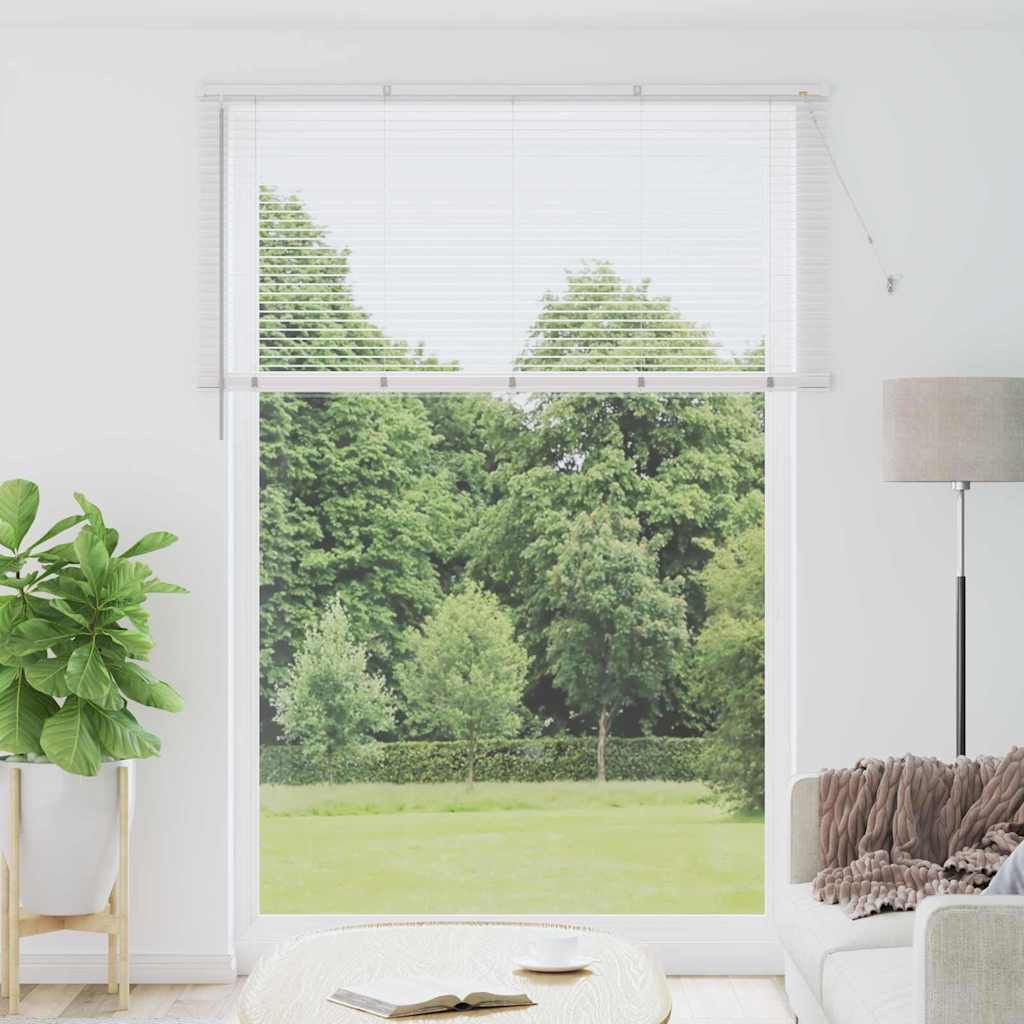 vidaXL Persiana veneciana Blanco 220 x 160 cm 25 mm Aluminio