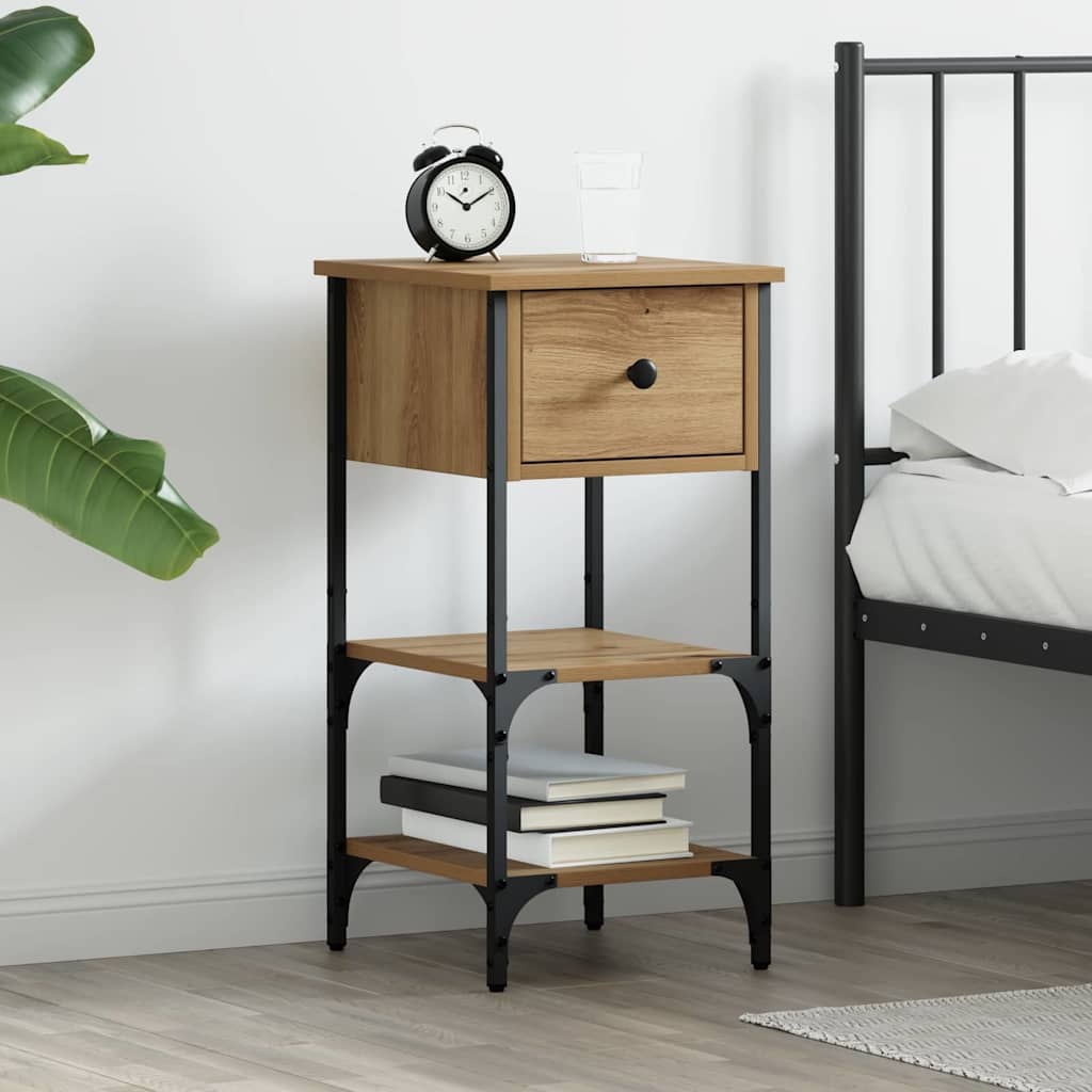 vidaXL Armario de Noche Marrón 33.5 x 36 x 70 cm Madera de ingeniería