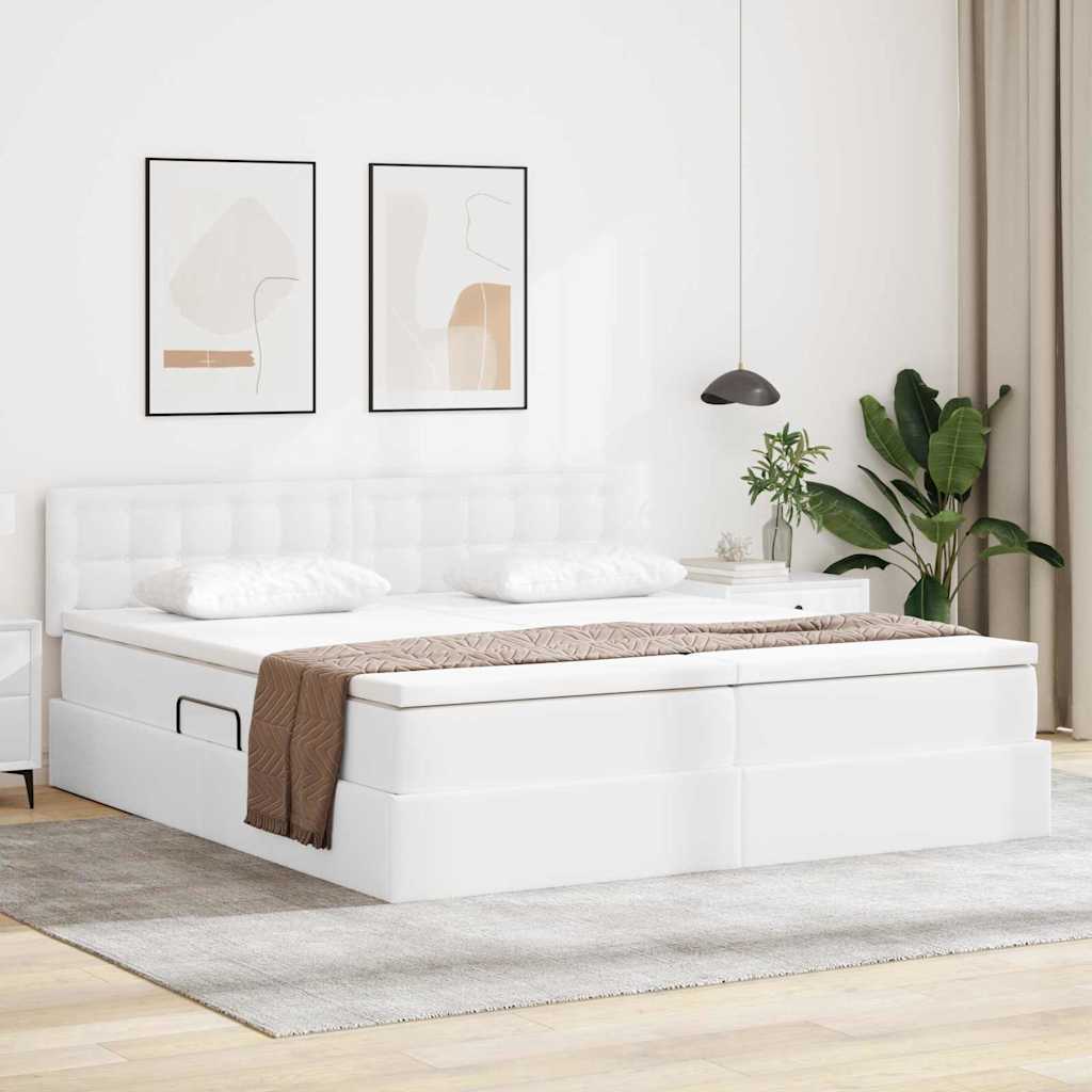 vidaXL Cama con almacenamiento Puro 200 x 200 cm Cuero sintético