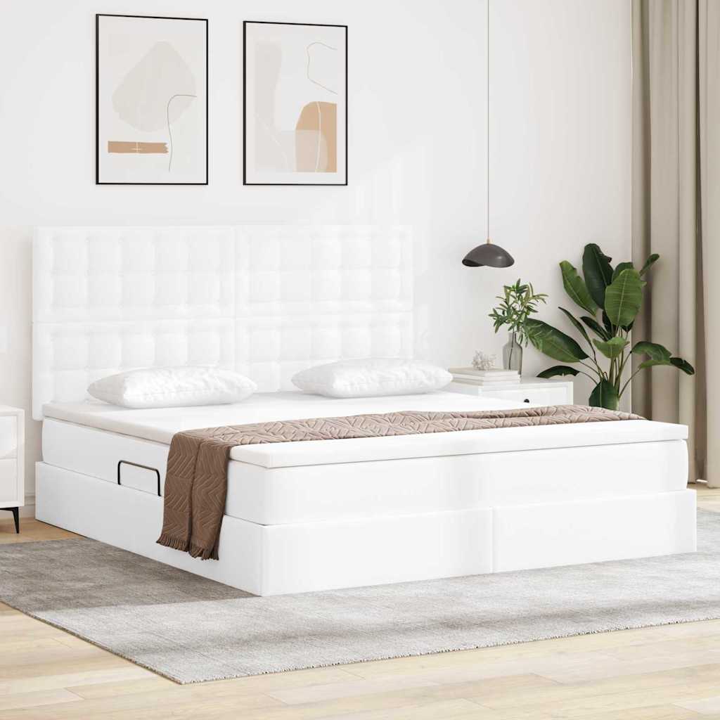 vidaXL Cama con almacenamiento Puro 160 x 200 cm Cuero sintético