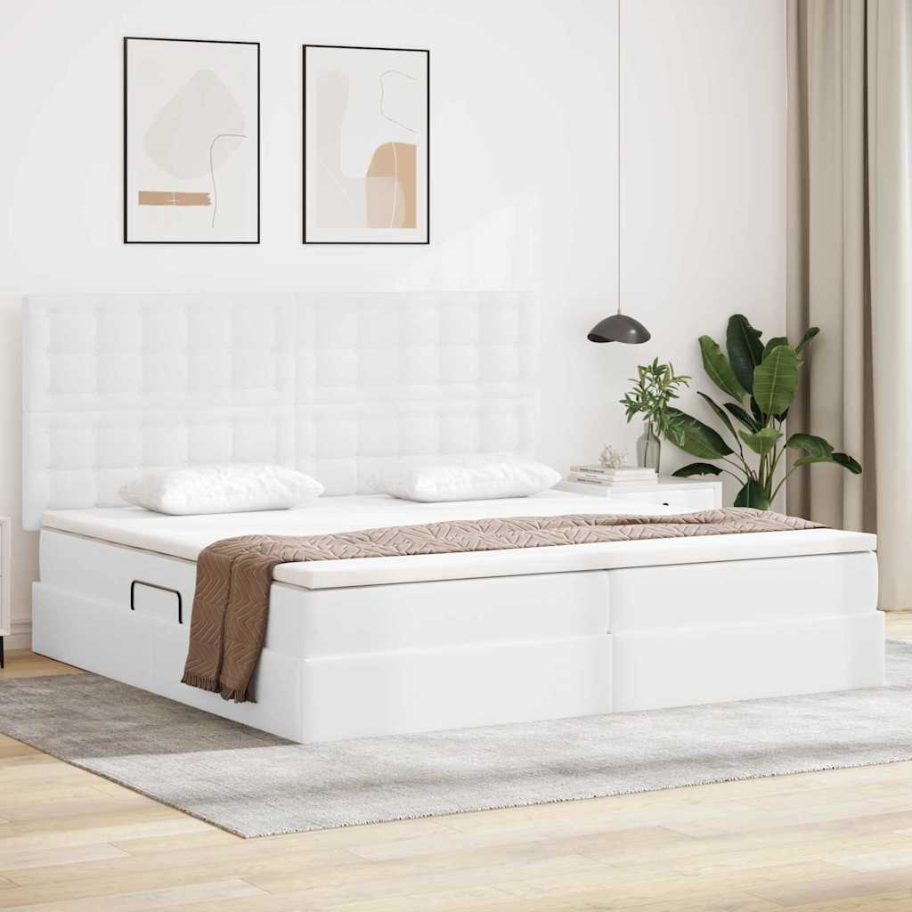 vidaXL Cama con almacenamiento Puro 200 x 200 cm Cuero sintético