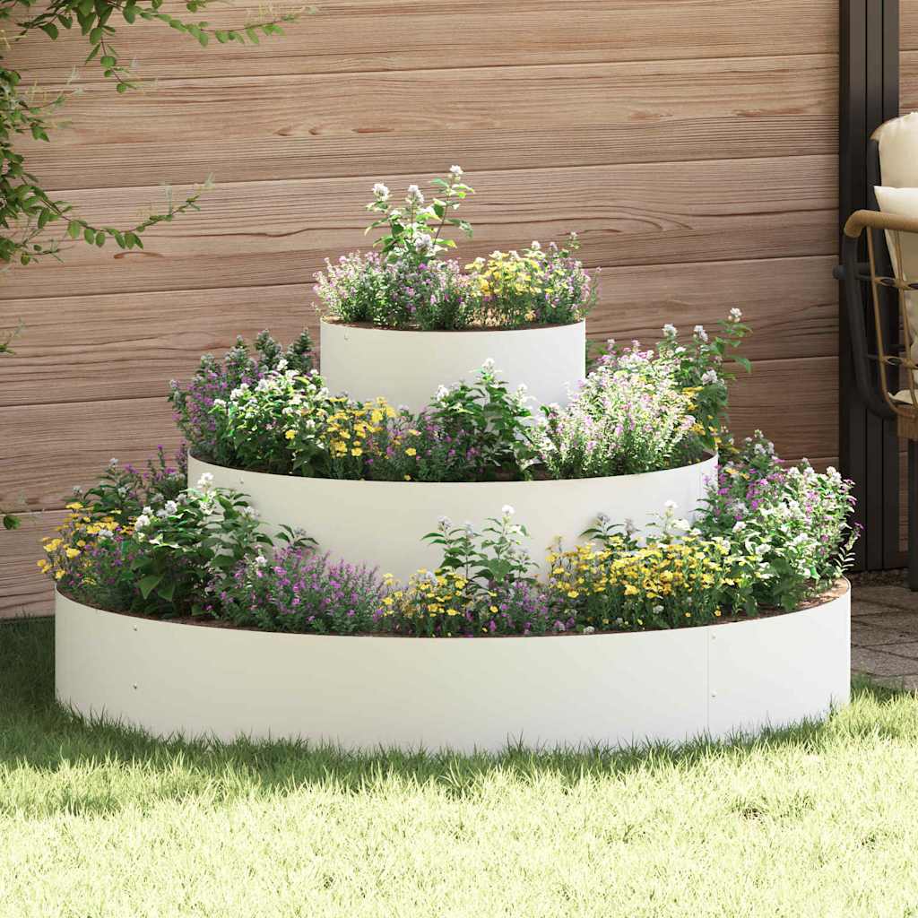 vidaXL Maceta para Jardín 120 x 120 x 20 cm Acero laminado en frío