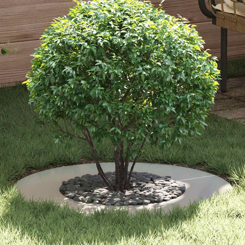 vidaXL adecuado para Anillo de Árbol Plano Plateado Ø40/70 cm