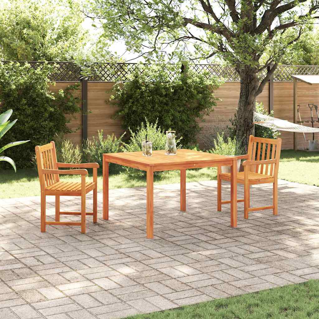 vidaXL Conjunto de Comedor de Jardín 3 uds. Marrón