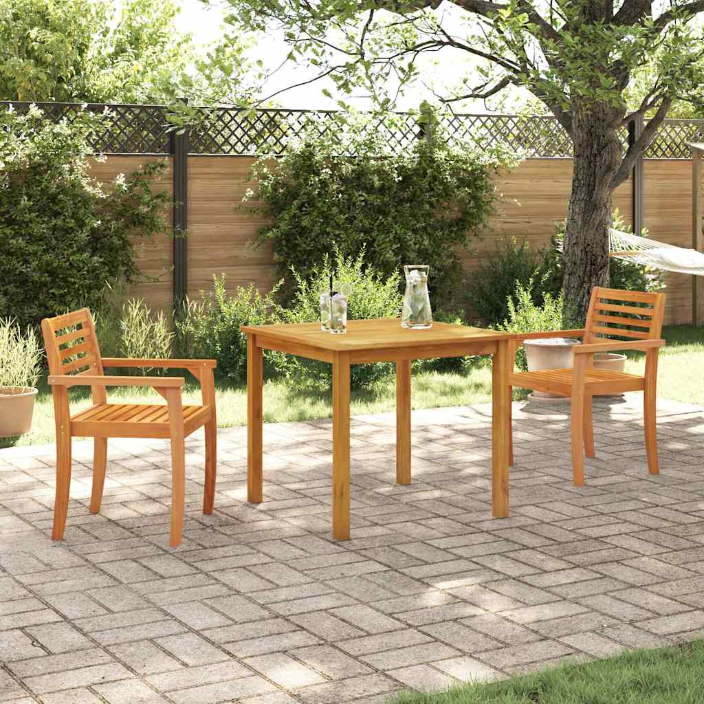 vidaXL Conjunto de Comedor de Jardín 3 uds. Marrón
