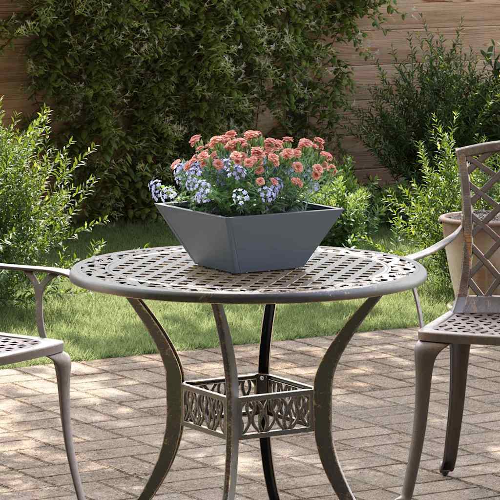 vidaXL Macetero de Jardín 5 uds. Gris antracita 35 x 35 x 15 cm