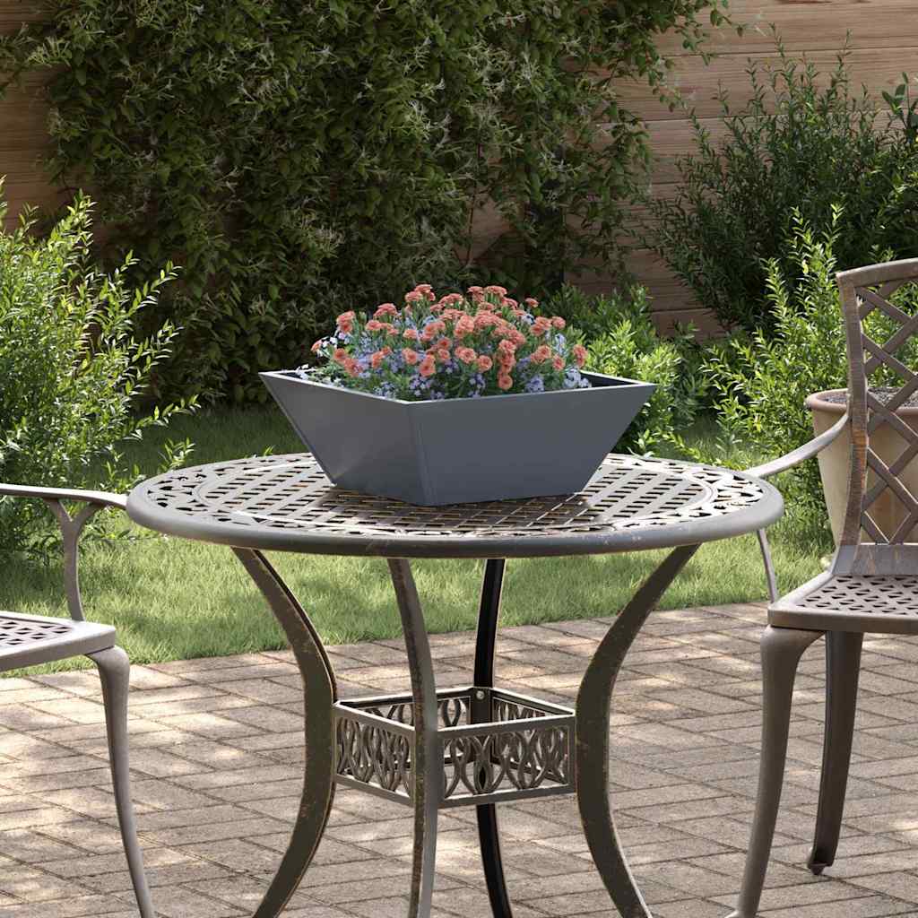 vidaXL Macetero de Jardín 5 uds. Gris antracita 40 x 40 x 15 cm