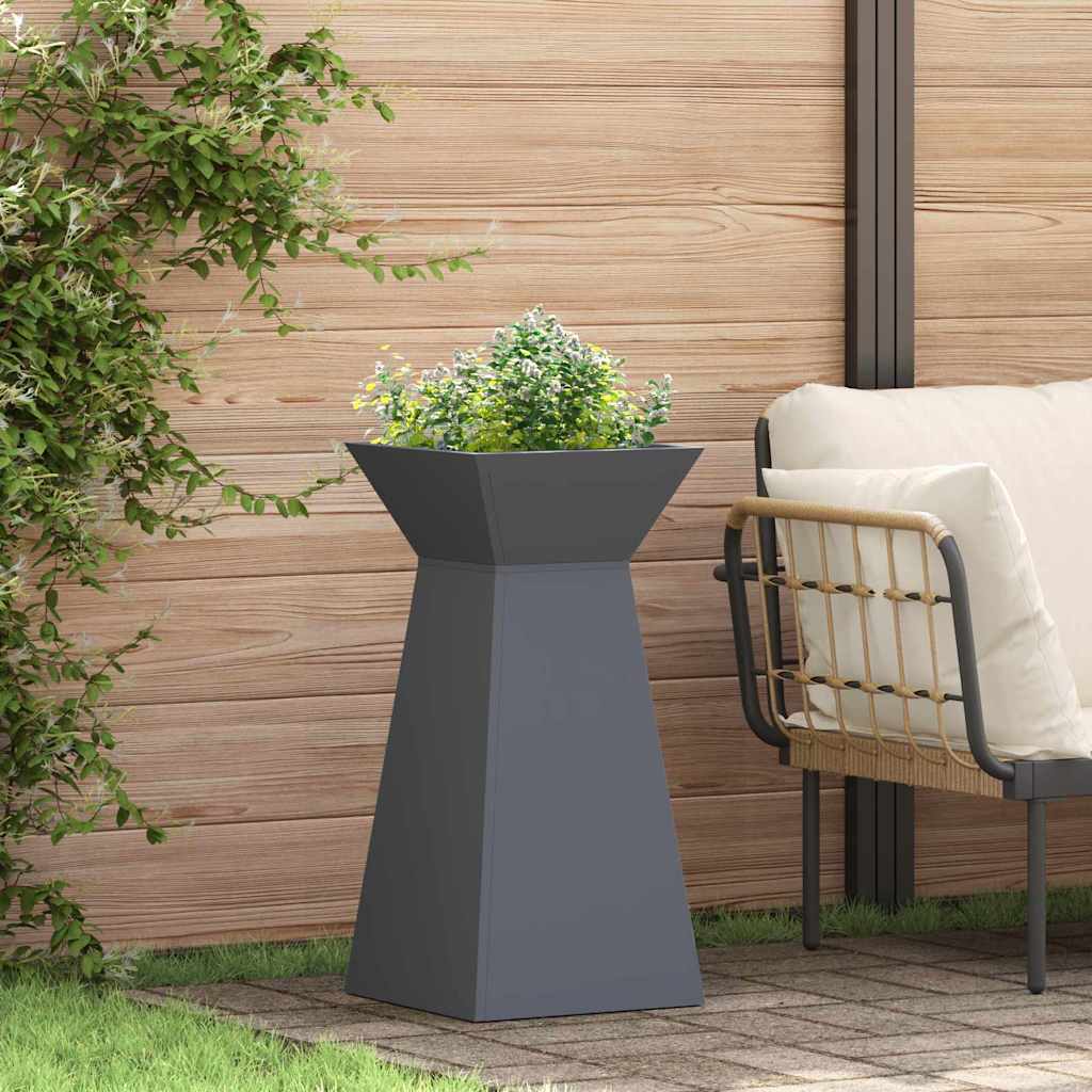 vidaXL Maceta Pilar Gris antracita 35 x 35 x 73 cm