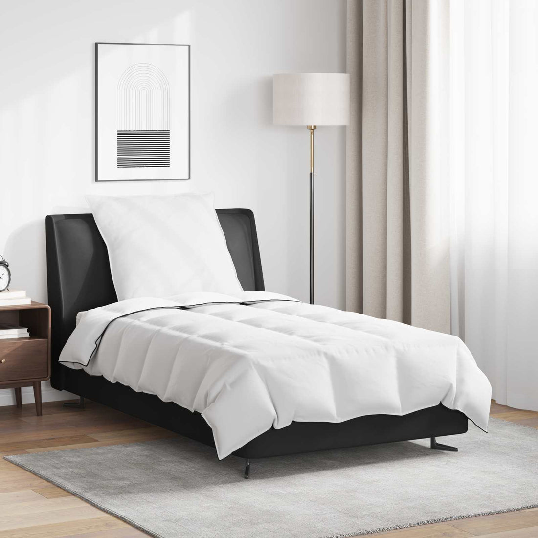 vidaXL Edredón de Invierno con almohada 2 uds. Blanco Pluma de pato