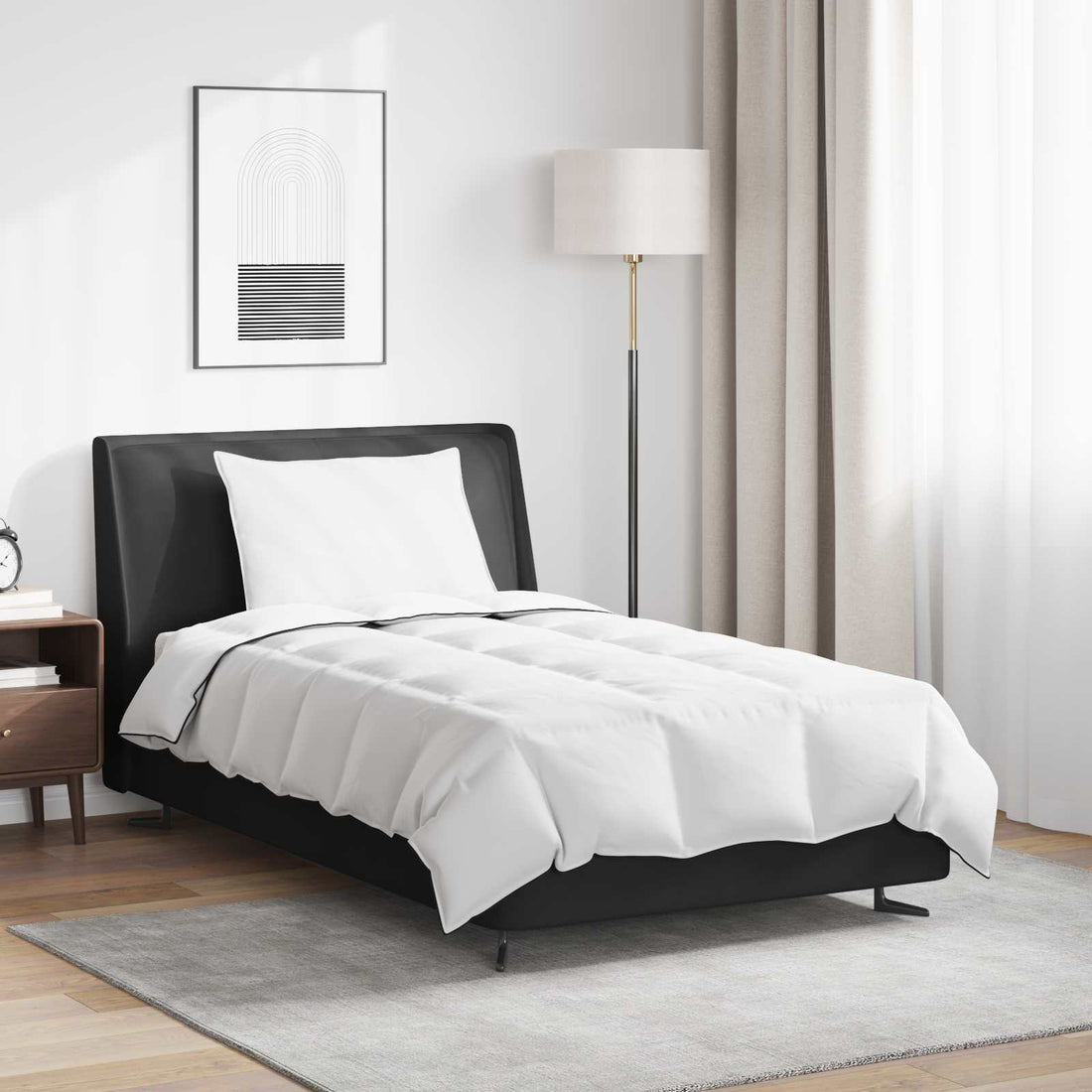 vidaXL Edredón de Invierno con almohada 2 uds. Blanco Pluma de pato