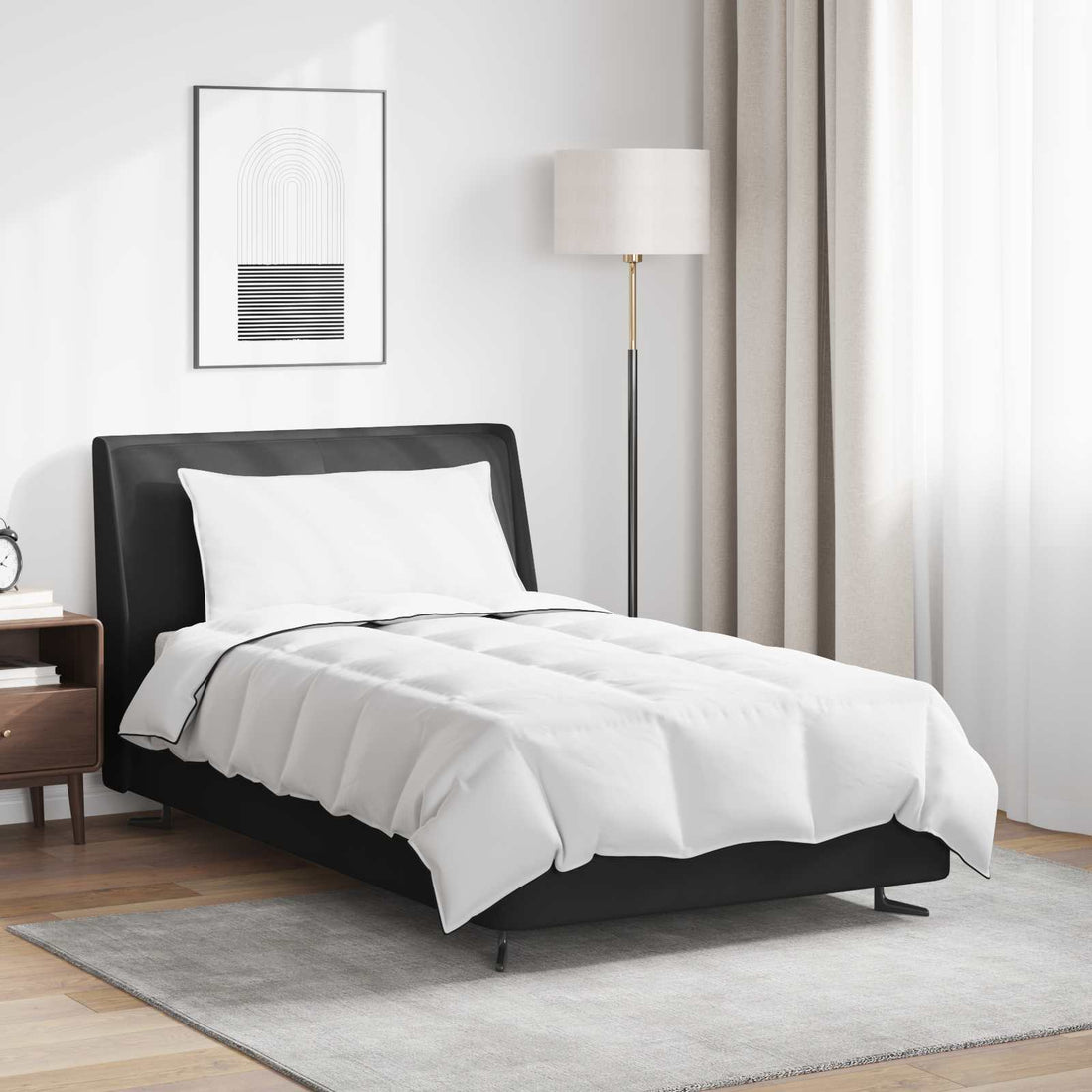 vidaXL Edredón de Invierno con almohada 2 uds. Blanco Pluma de pato