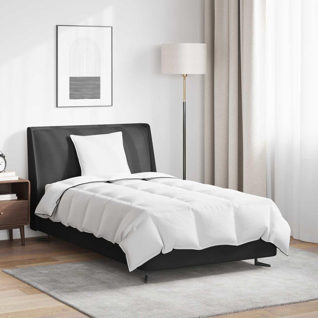vidaXL Edredón de Invierno con almohada 2 uds. Blanco Pluma de pato