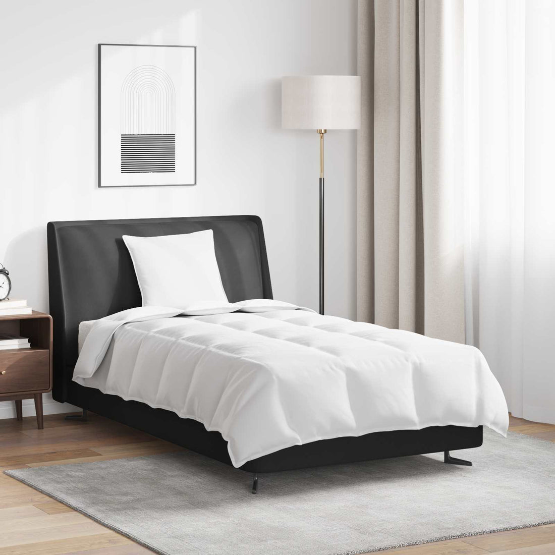 vidaXL Duvet 2 en 1 con almohada 2 uds. Pluma de pato