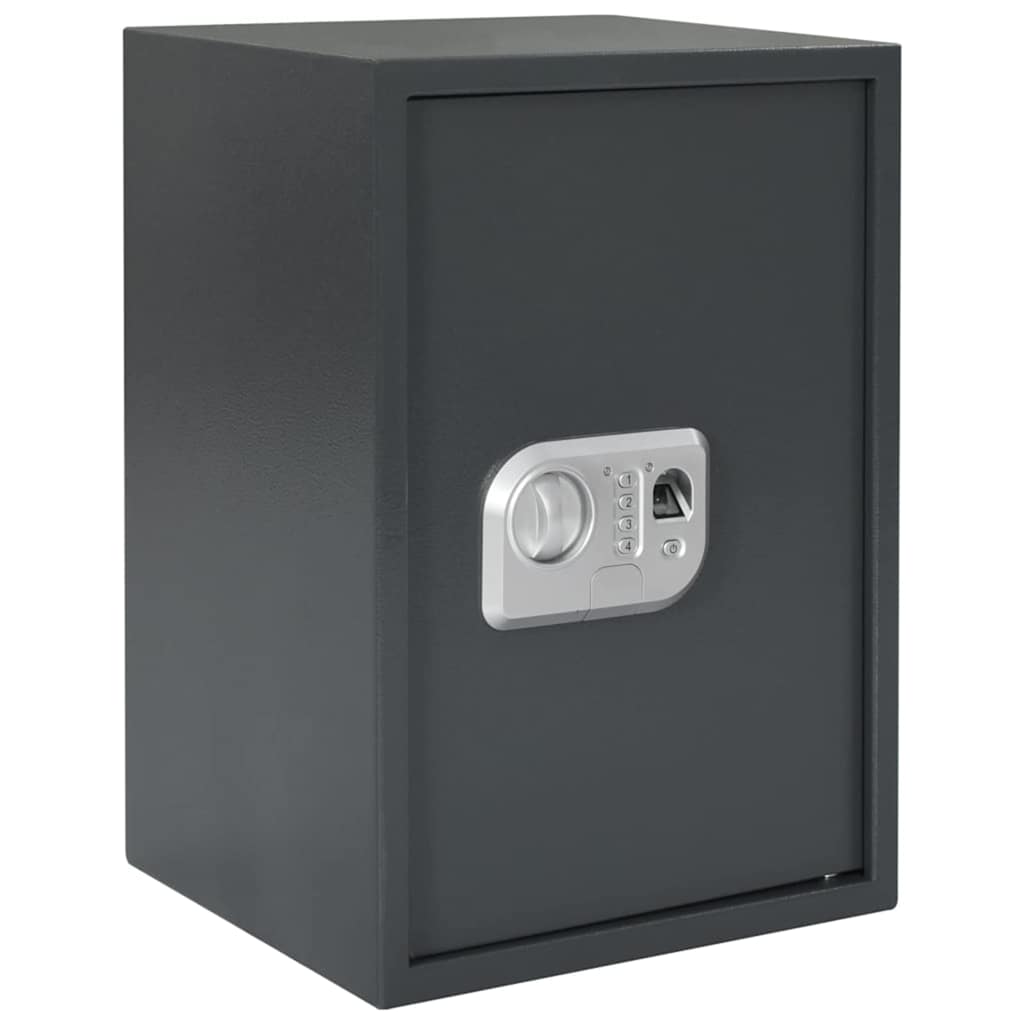 vidaXL Caja fuerte digital Gris oscuro 35 x 31 x 50 cm Acero