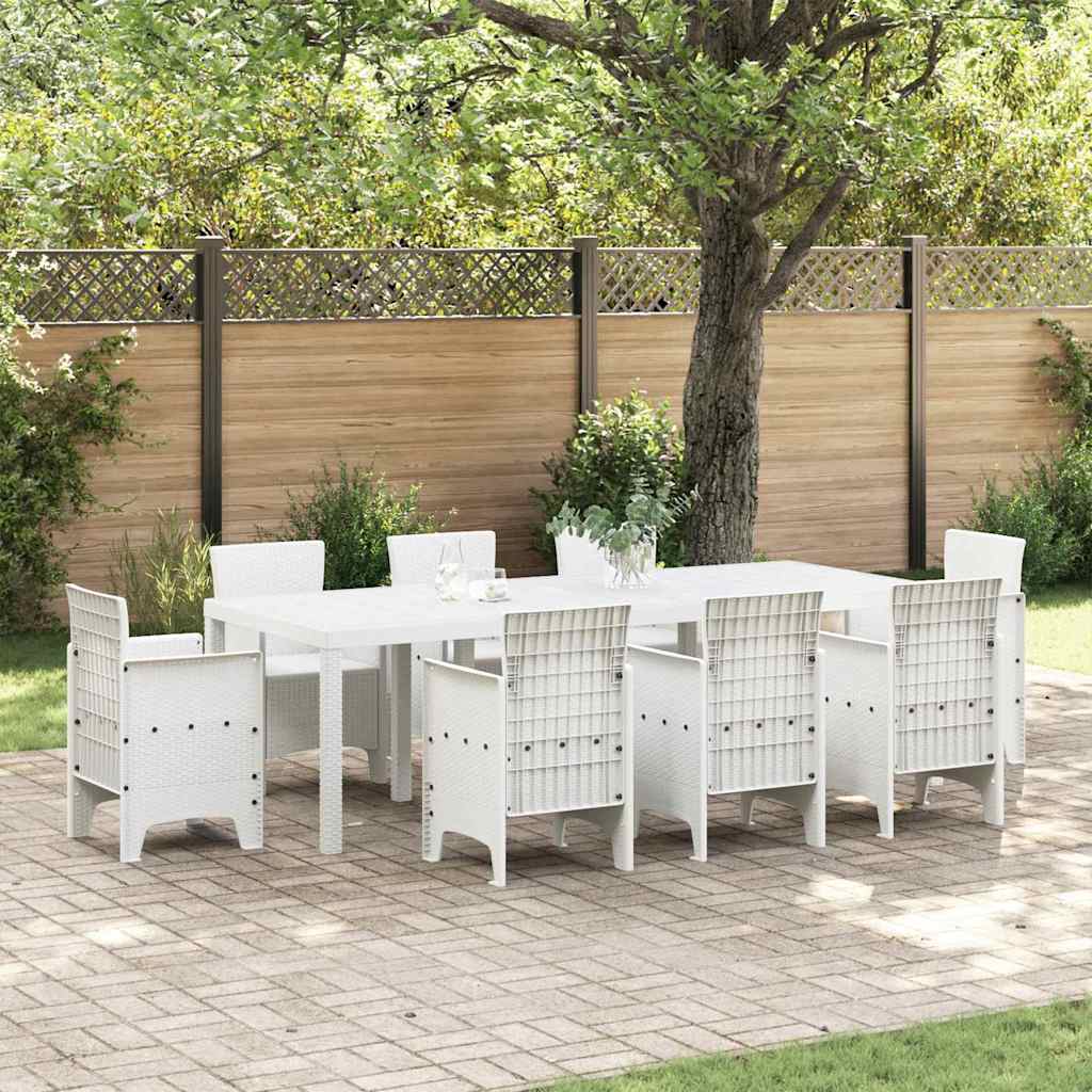 vidaXL Mesa de Jardín 250 x 100 x 73 cm ratán sintético