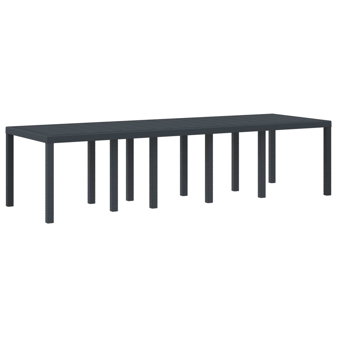 vidaXL Mesa de Jardín Antracita 300 x 100 x 73 cm ratán sintético