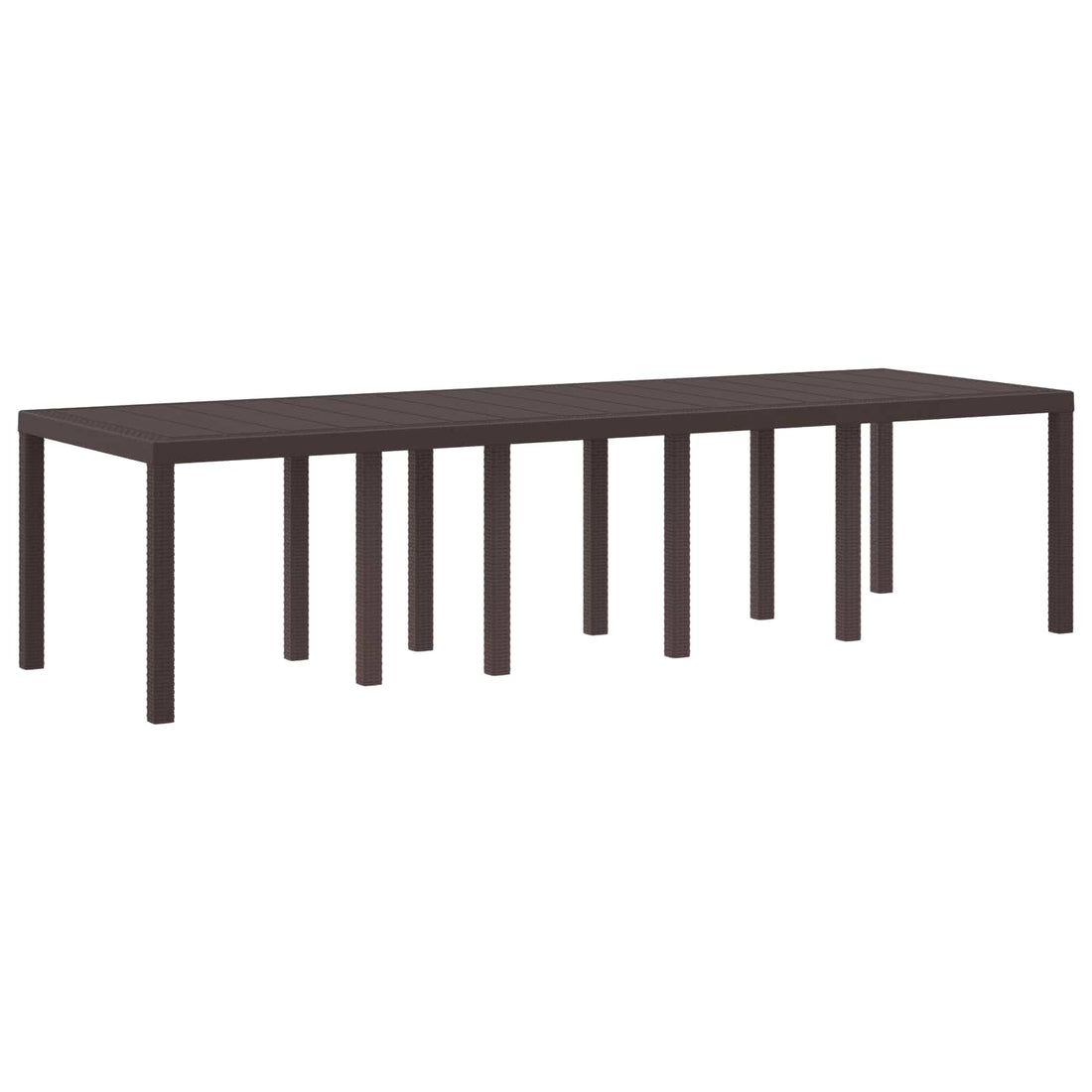 vidaXL Mesa de Jardín Marrón 300 x 100 x 73 cm ratán sintético