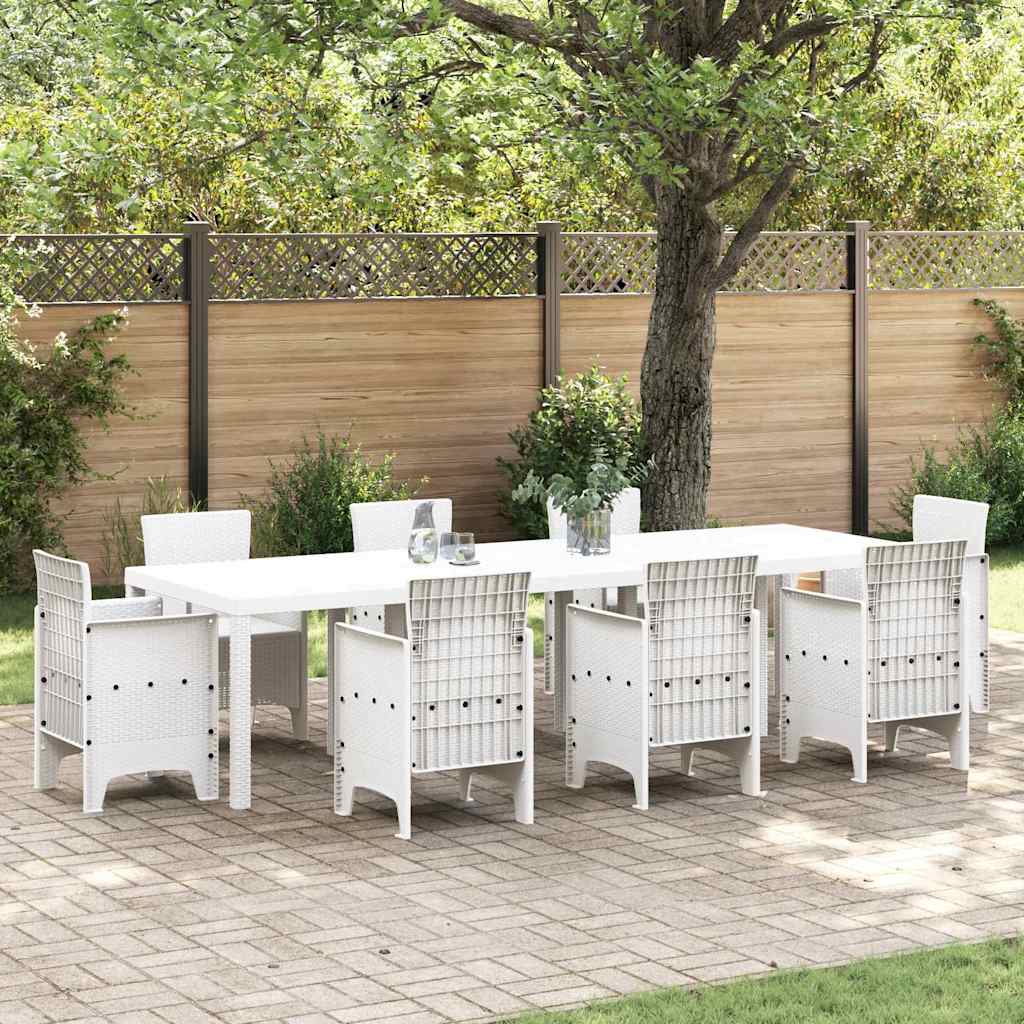 vidaXL Mesa de Jardín 300 x 100 x 73 cm ratán sintético