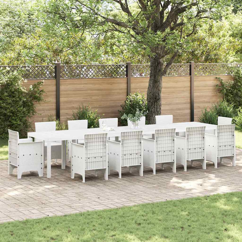vidaXL Mesa de Jardín 400 x 100 x 73 cm ratán sintético