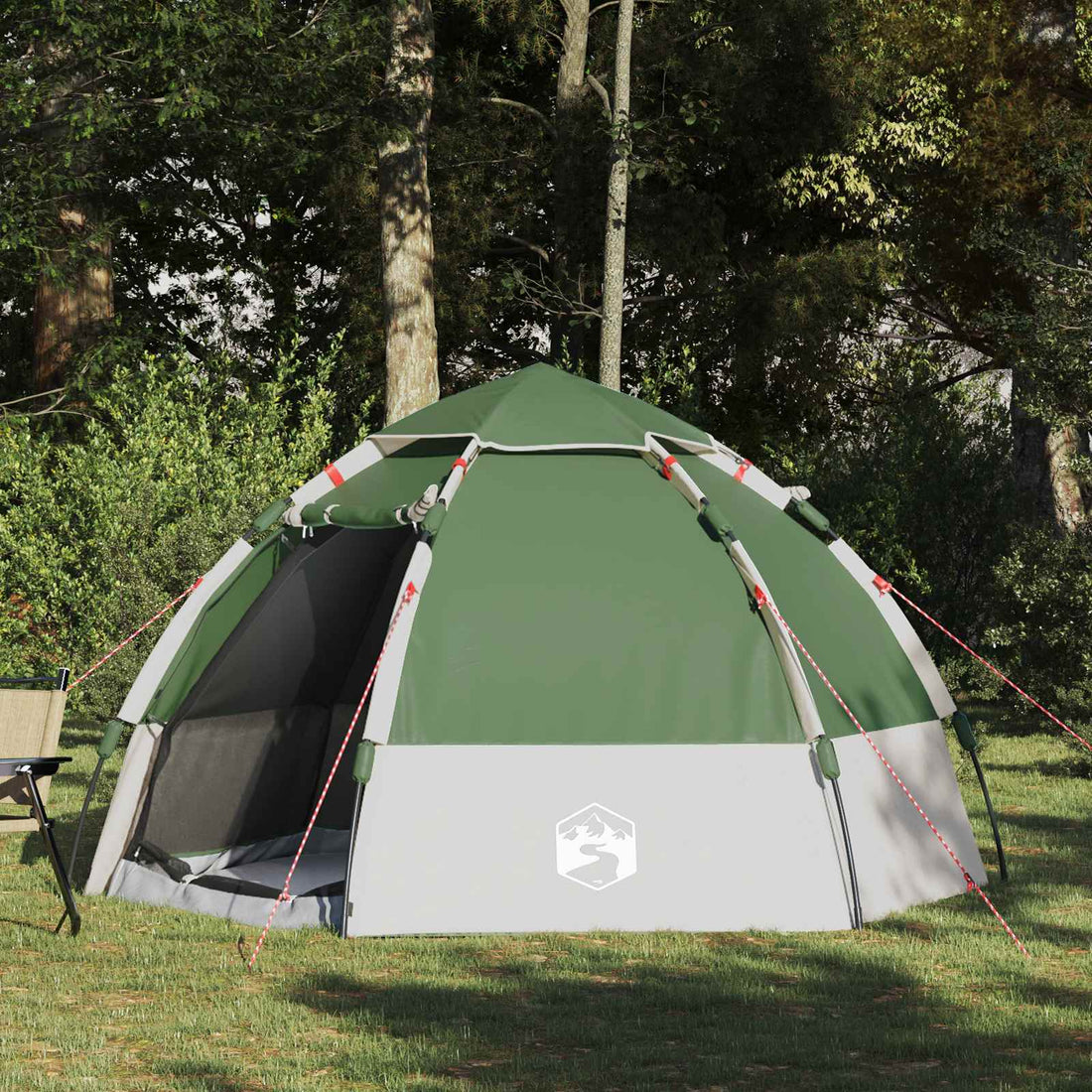 vidaXL 4 persona Verde Poliéster 185T
