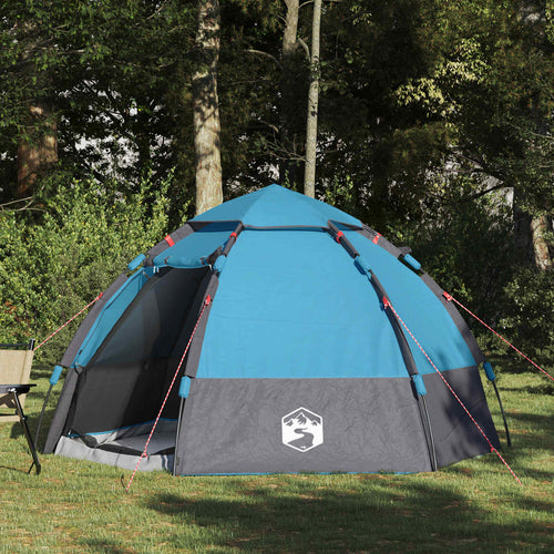 vidaXL 4 persona Azul Poliéster 185T