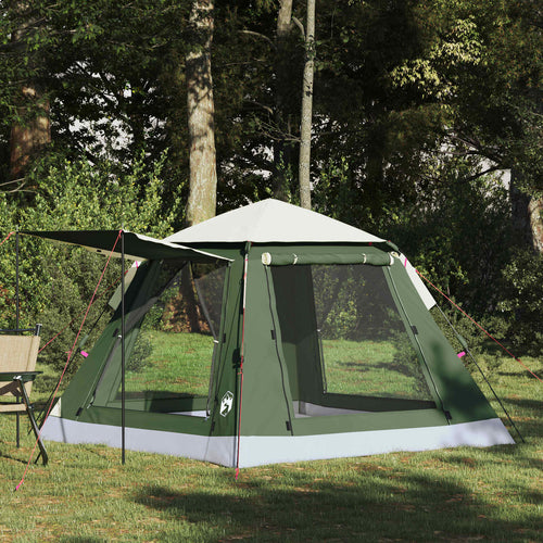 vidaXL 3 persona Verde Poliéster 185T
