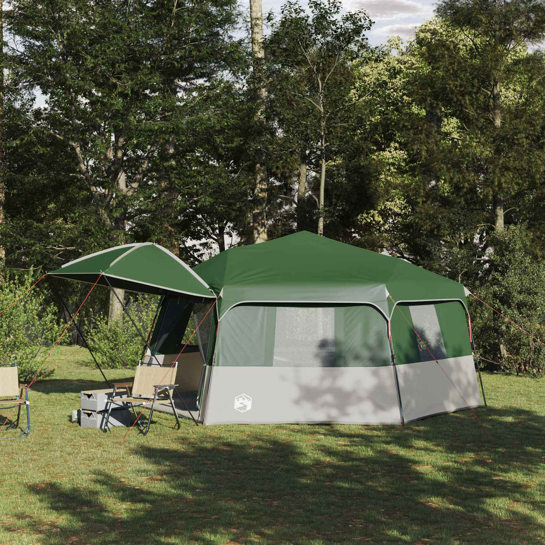vidaXL Tienda instantánea con mosquitera para 12 personas de liberación rápida
