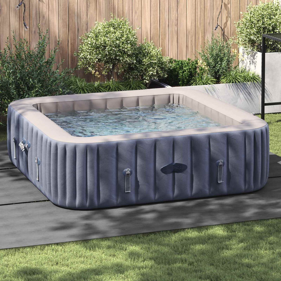vidaXL Lona para el fondo de la piscina 396 x 396 x 0,1 cm Cuadrado