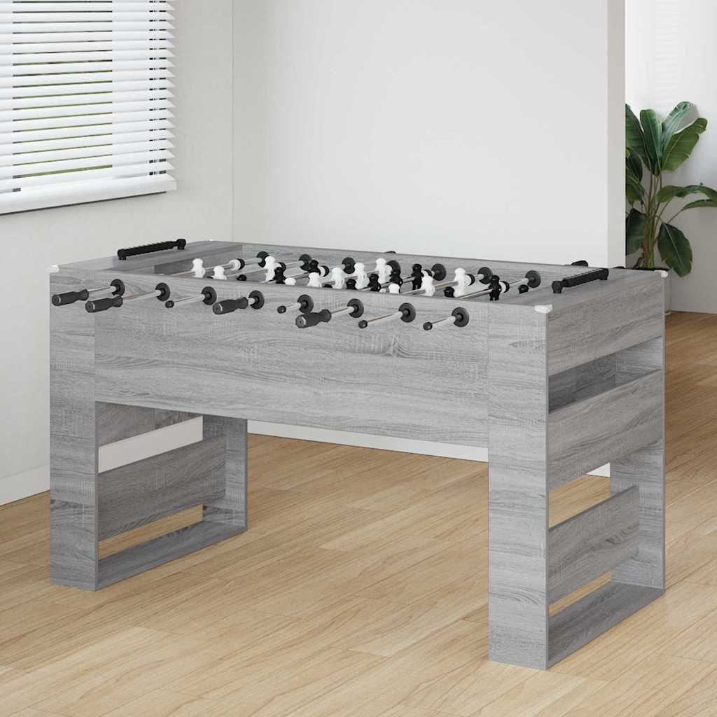 vidaXL Mesa de Futbolín Gris Sonoma 146,5 x 74 x 85 cm