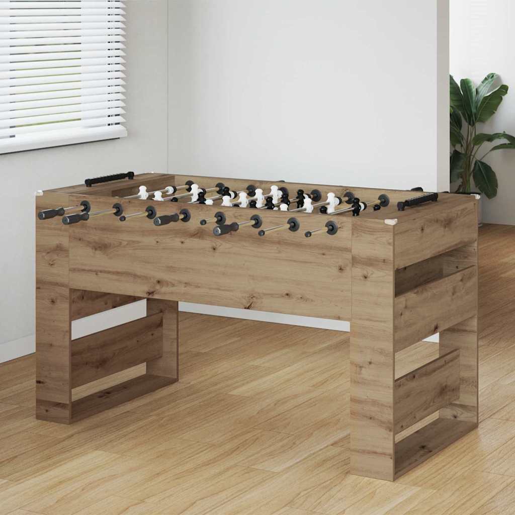 vidaXL Mesa de Futbolín Roble artisan 146,5 x 74 x 85 cm