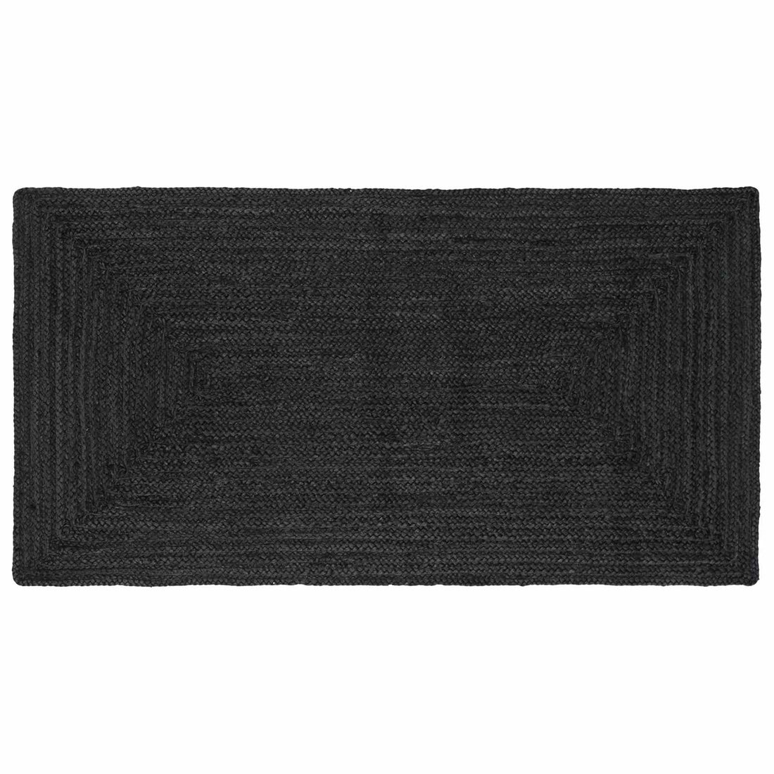 vidaXL Alfombra de área Gris oscuro 100 x 200 cm yute