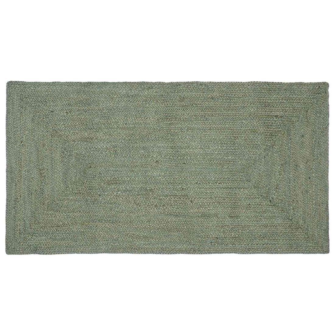 vidaXL Alfombra de área Verde oliva 100 x 200 cm yute