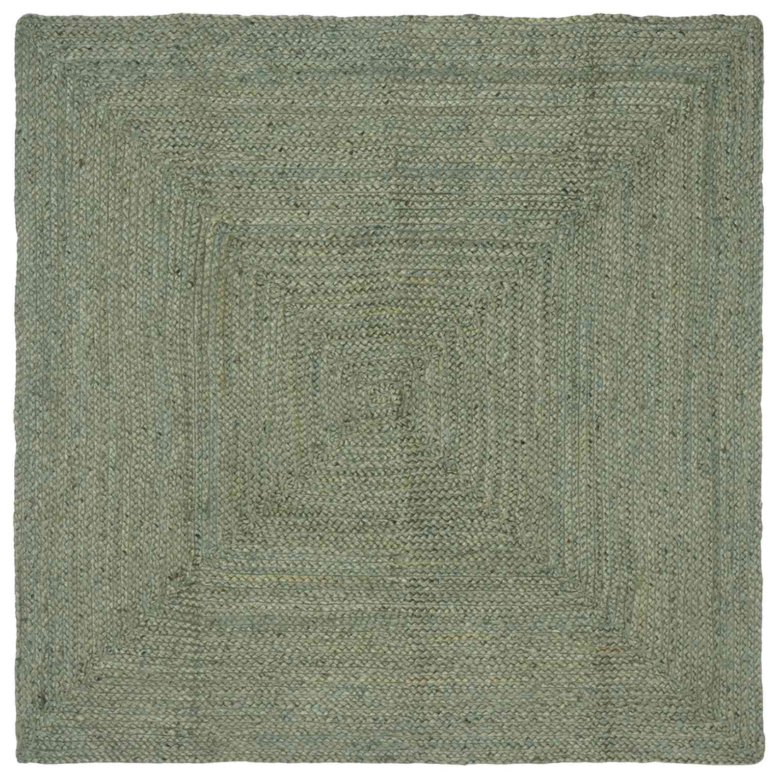 vidaXL Alfombra de área Verde oliva 160 x 160 cm yute