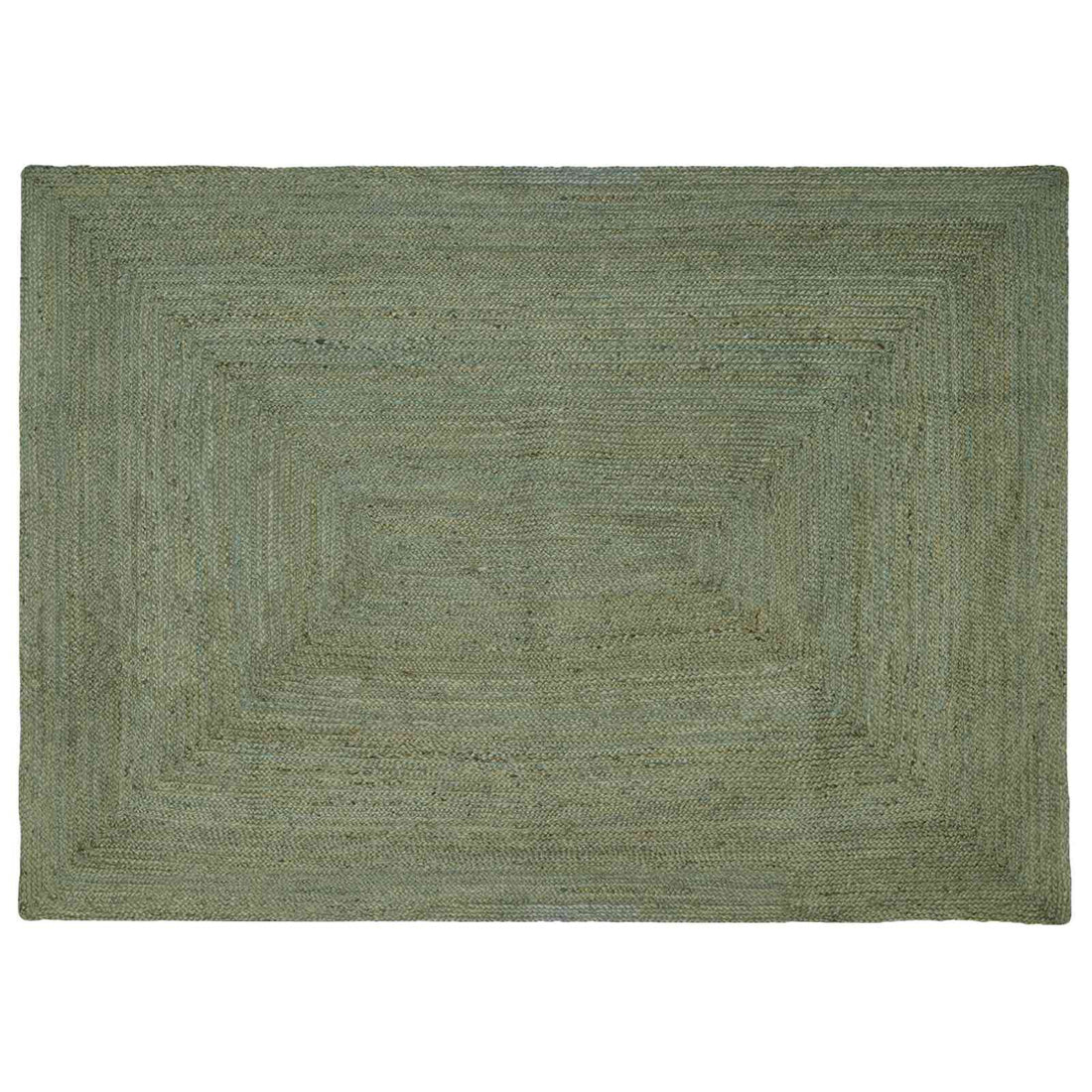 vidaXL Alfombra de área Verde oliva 240 x 340 cm yute