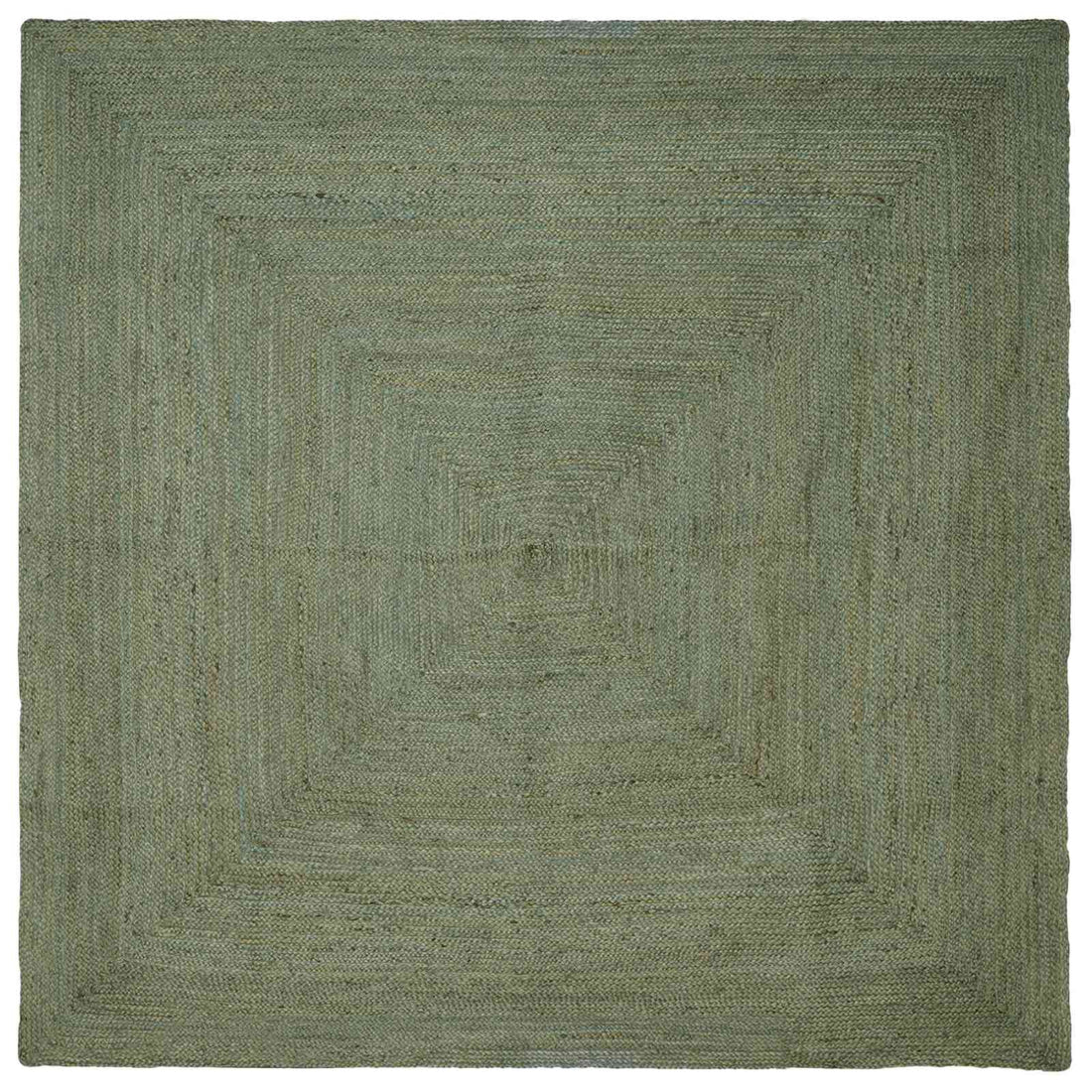 vidaXL Alfombra de área Verde oliva 300 x 300 cm yute