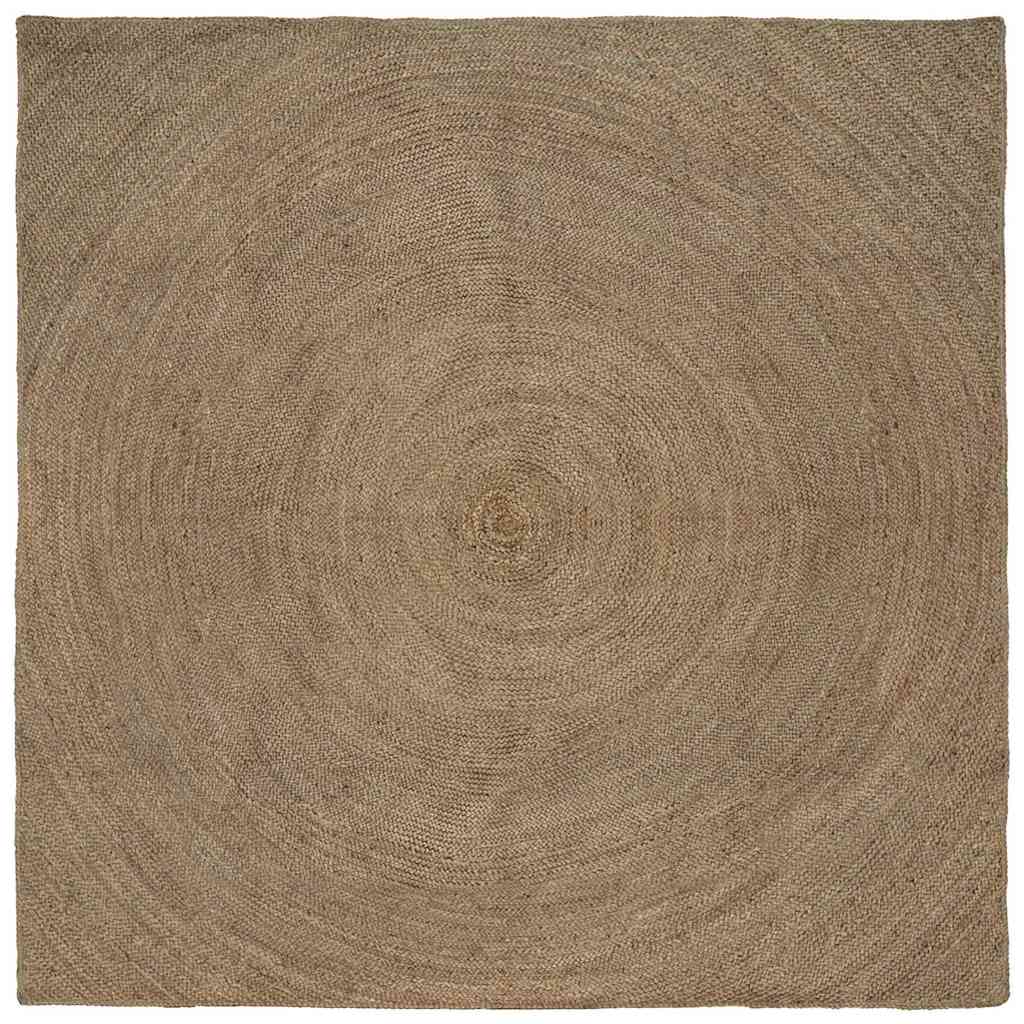 vidaXL Alfombras de área Gris 200 x 200 cm yute
