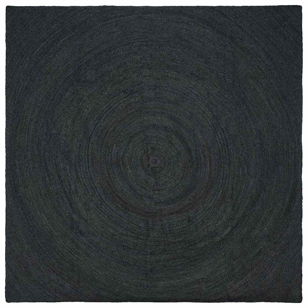 vidaXL Alfombras de área Gris oscuro 300 x 300 cm yute
